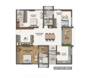  3 BHK Apartment at DSR Altitudes, Osman Nagar – for Sale