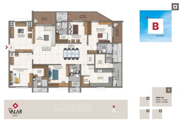  4 BHK Apartment at DSR Valar, Kokapet – for Sale