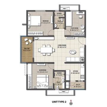  2 BHK Apartment at EIPL Corner Stone, Gandipet – for Sale