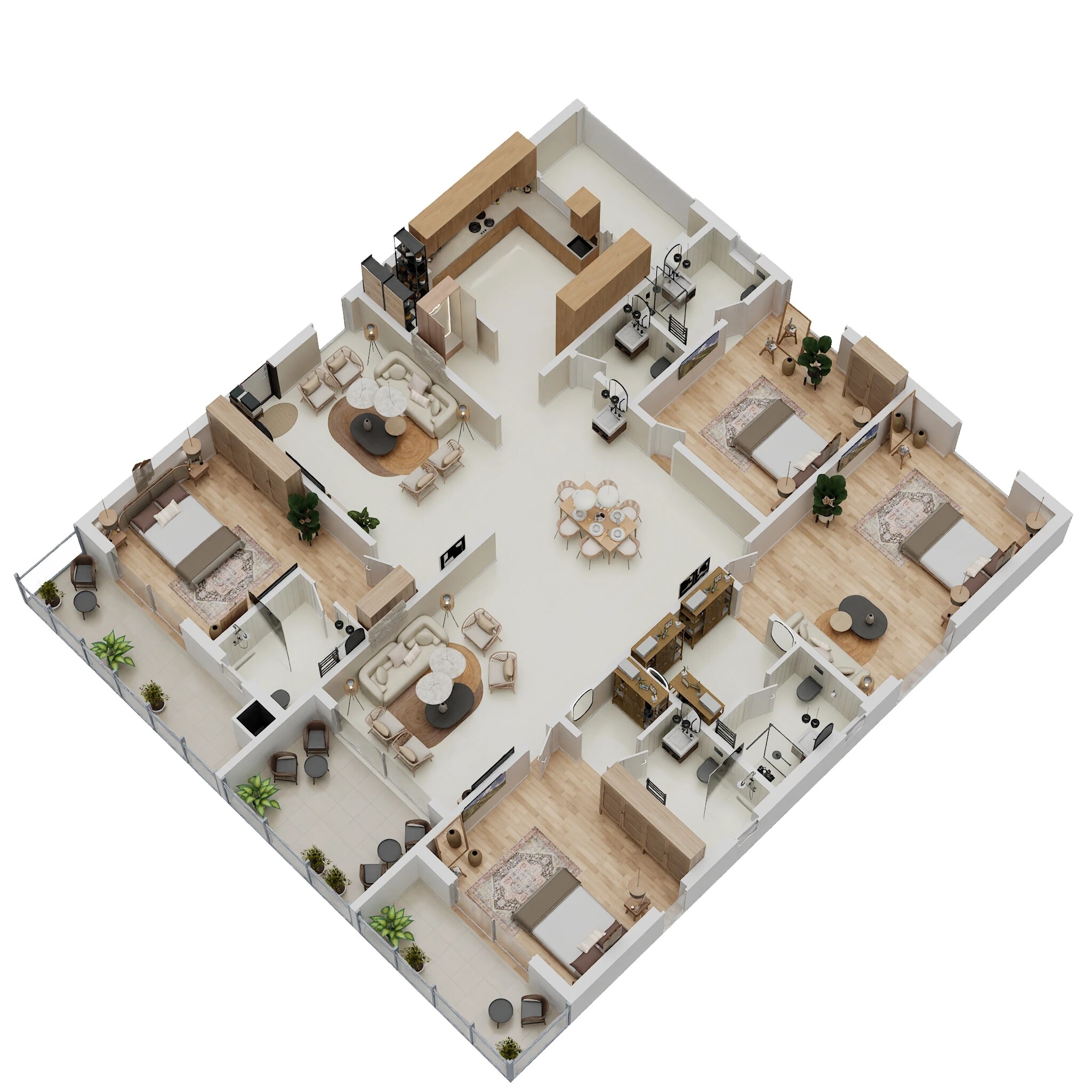 4 BHK 3850 Sq. Ft. Apartment