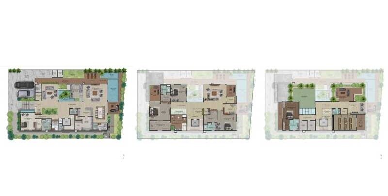 Floor plan of 5 BHK 10809 Sq. Ft. Villa in Future The Valley, Hyderabad