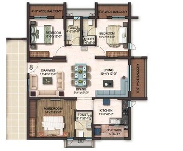  3 BHK Apartment at Gem Nakshatra, Kokapet – for Sale