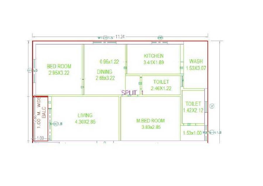 2 BHK 1210 Sq. Ft. Apartment in GGK Emerald