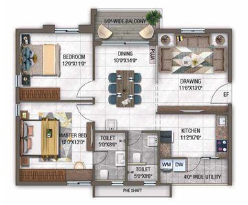  2 BHK Apartment at GHR Callisto, Kollur – for Sale