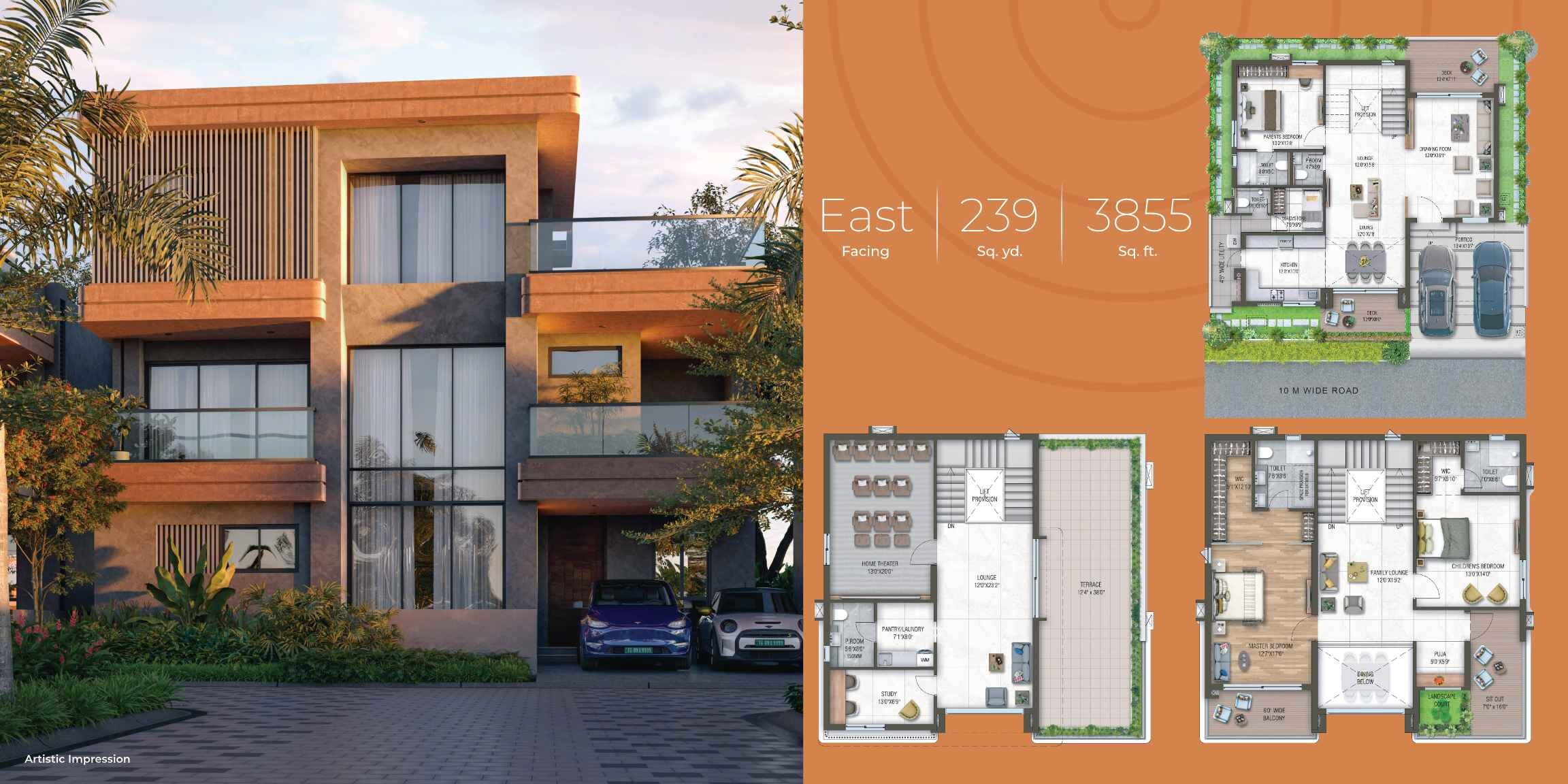3 BHK 3854 Sq. Ft. Villa