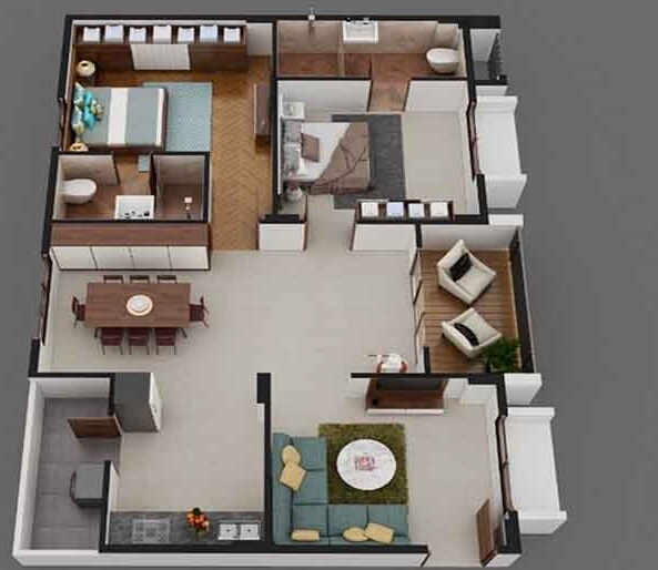 2 BHK 1173 Sq. Ft. Apartment