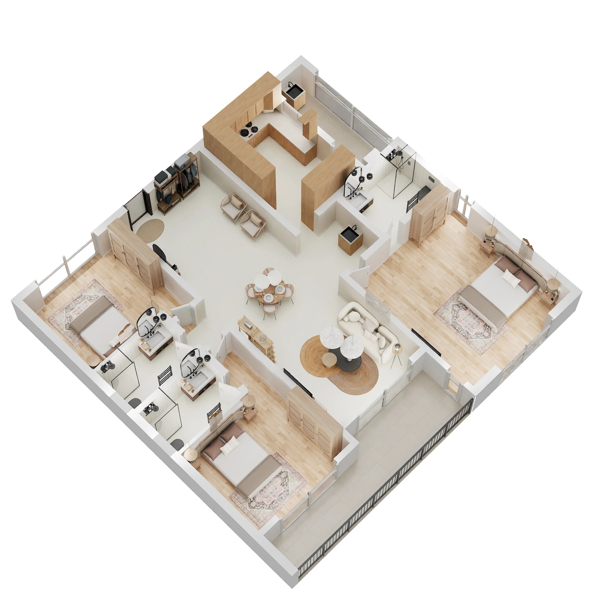 3 BHK 2350 Sq. Ft. Apartment