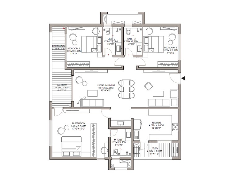 Other, godrej-madison-avenue 3 Bedroom 2350 Sq.Ft. Apartment In Kokapet Hyderabad 9120953