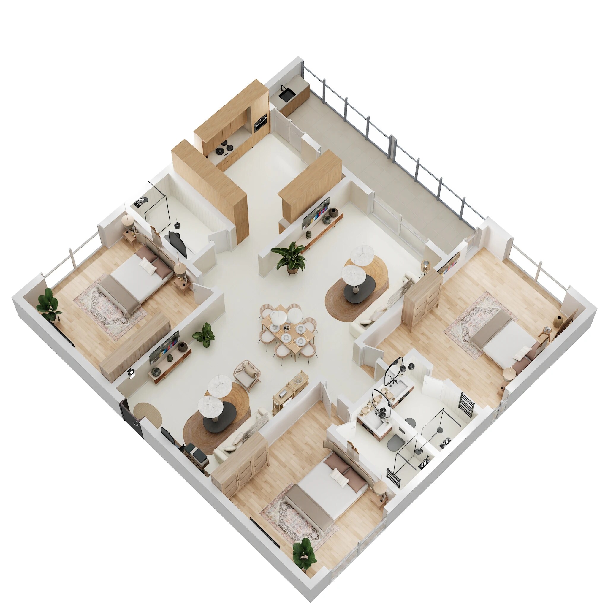 3 BHK 2650 Sq. Ft. Apartment