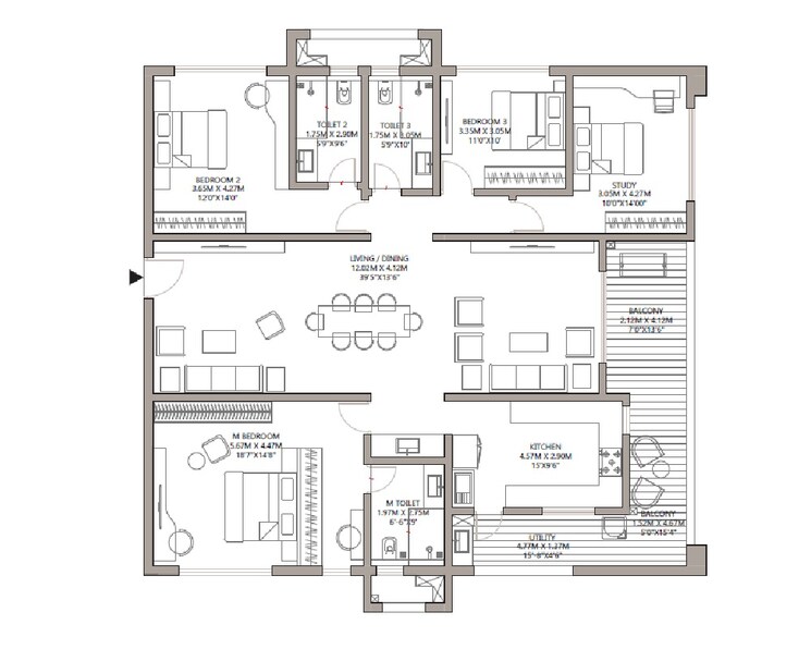 Other, godrej-madison-avenue 4 Bedroom 2800 Sq.Ft. Apartment In Kokapet Hyderabad 9120971