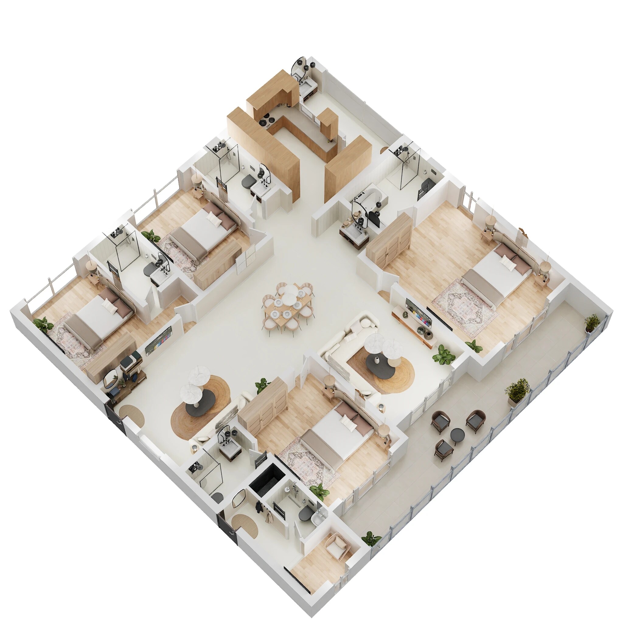 4 BHK 3600 Sq. Ft. Apartment