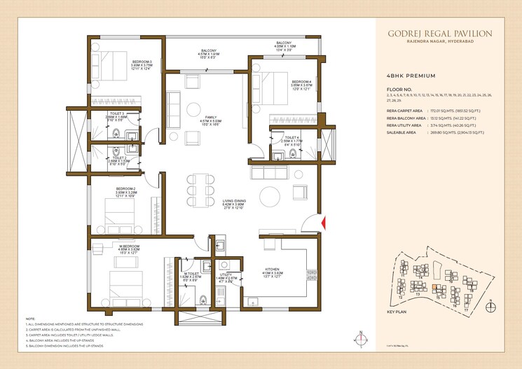Other, godrej-regal-pavilion 4 Bedroom 2904 Sq.Ft. Apartment In Gaganpahad Hyderabad 9341712