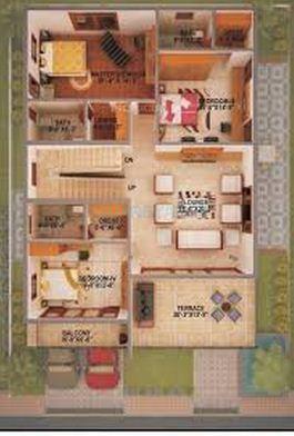 Floor plan of 4 BHK 3899 Sq. Ft. Villa in Golden Gate Golden County, Hyderabad