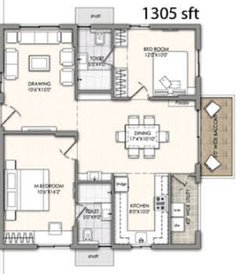  2 BHK Apartment at Gothic Pentagon Clouds, Bachupally – for Sale