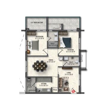  2 BHK Apartment at Greenspace Celestial, Kokapet – for Sale