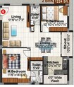 Hallmark Gardenia 2 BHK Layout