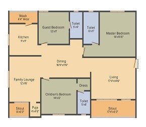 3 BHK 2627 Sq. Ft. Apartment