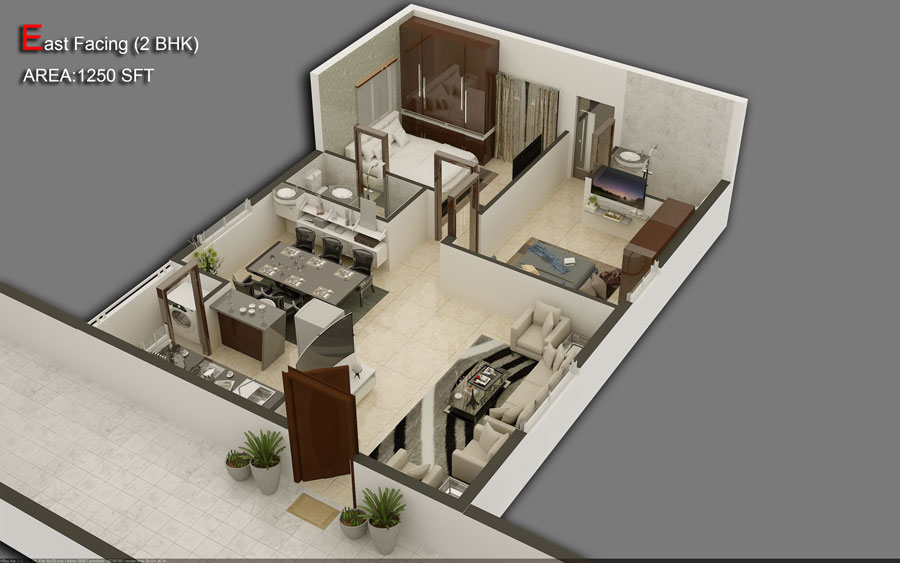  2 BHK Apartment at Hallmark Sunnyside, Manchirevula – for Sale