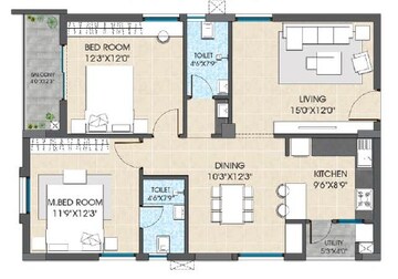  2 BHK Apartment at Hallmark Vesta, Velmala – for Sale