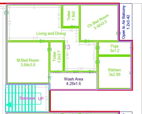 2 BHK 1249 Sq. Ft. Apartment