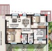 Hivision Serene 2 BHK Layout