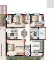 Hivision Serene 3 BHK Layout
