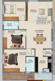 3 BHK 1424 Sq. Ft. Apartment