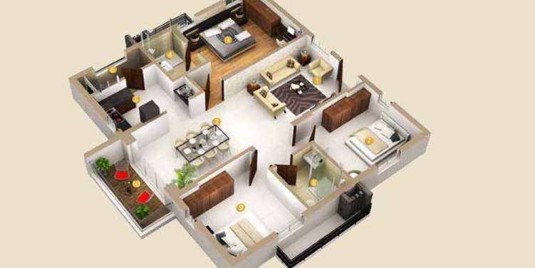 honer homes apartment 3 bhk 1495sqft 20235720175738