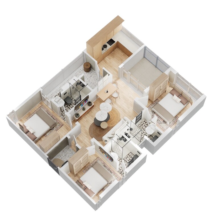 incor live by lake apartment 3 bhk 1196sqft 20202407152423
