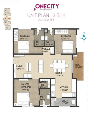  2 BHK Apartment at Incor One City, Kukatpally – for Rent