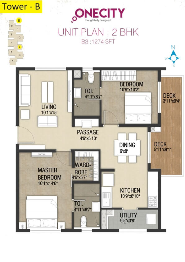 incor one city apartment 2bhk 1274sqft 1