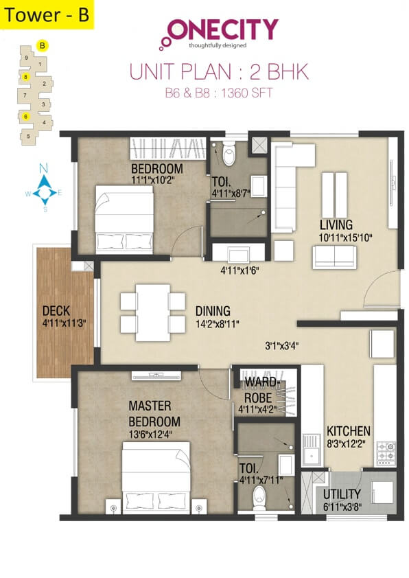 incor one city apartment 2bhk 1360sqft 1