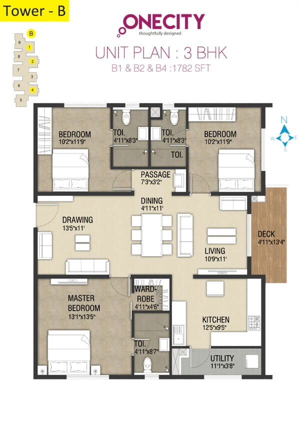 incor one city apartment 3bhk 1782sqft 1