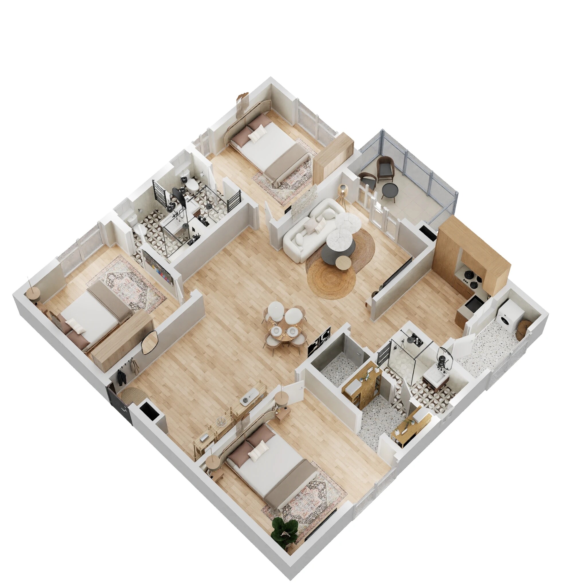 3 BHK 1810 Sq. Ft. Apartment