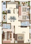 Indiabulls Centrum Hyderabad 2 BHK Layout