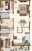 Indiabulls Centrum Hyderabad 2 BHK Layout