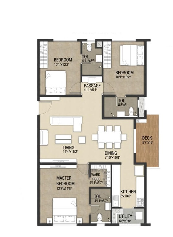 indis one city apartment 3bhk 1925sqft131