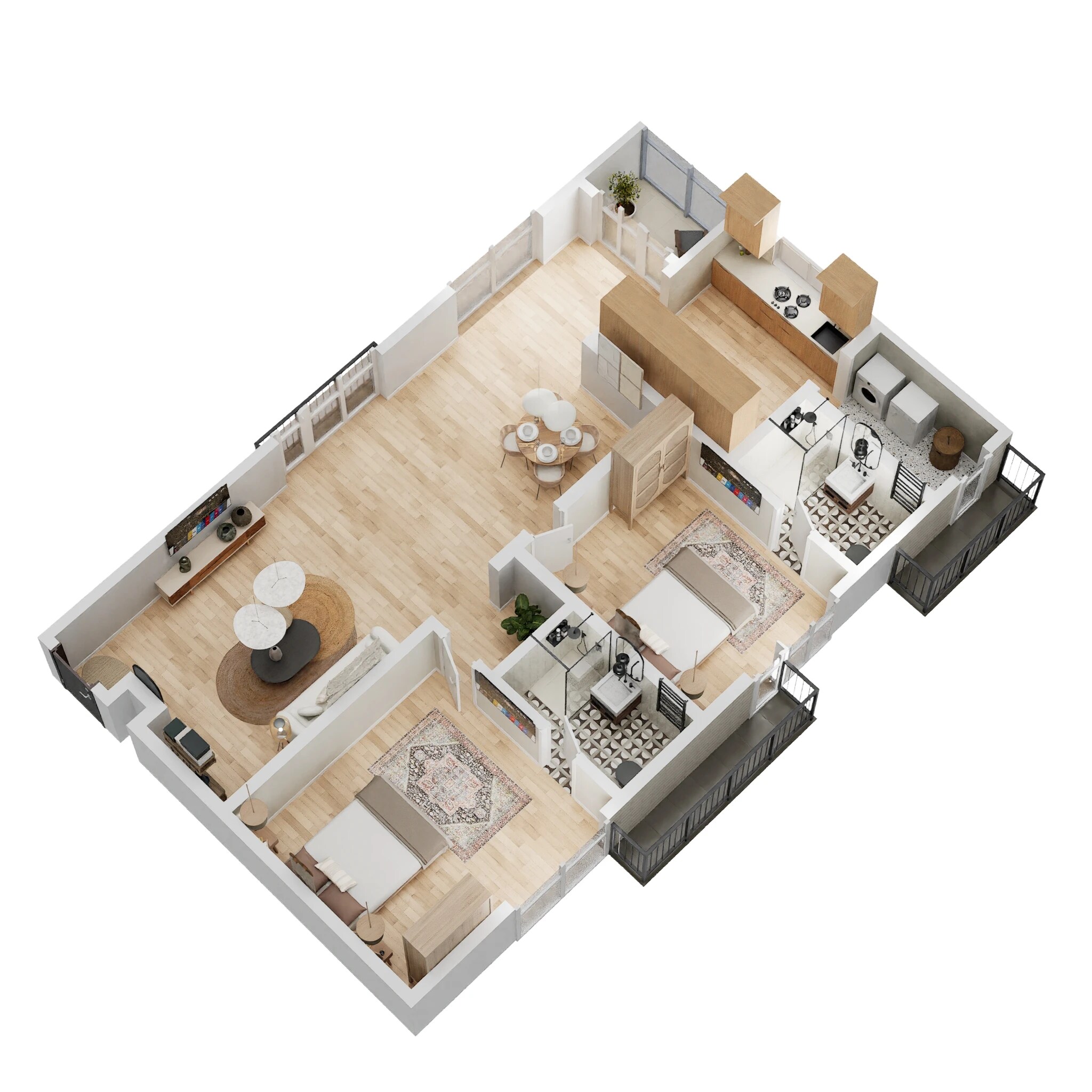 2 BHK 1367 Sq. Ft. Apartment