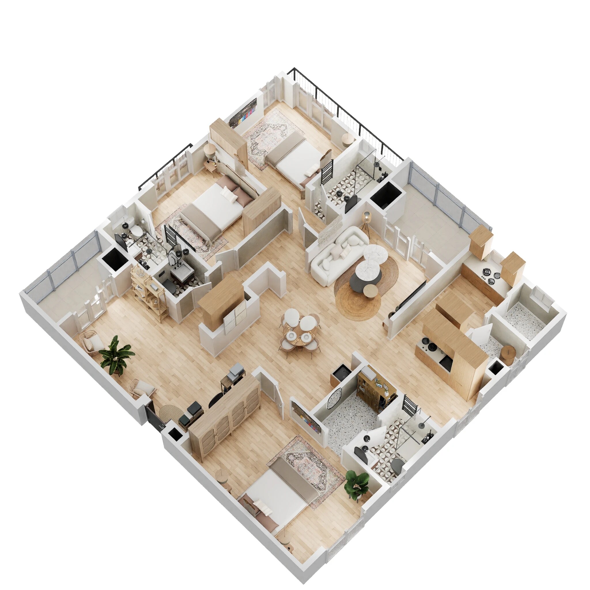 3 BHK 2595 Sq. Ft. Apartment