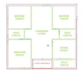 3 BHK 1557 Sq. Ft. Apartment in IRA Nilay