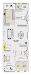 Ista Elite 3 BHK Layout