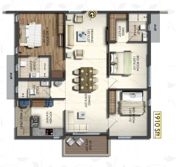  3 BHK Apartment at Jain Sri Ram Garden, Kompally – for Sale