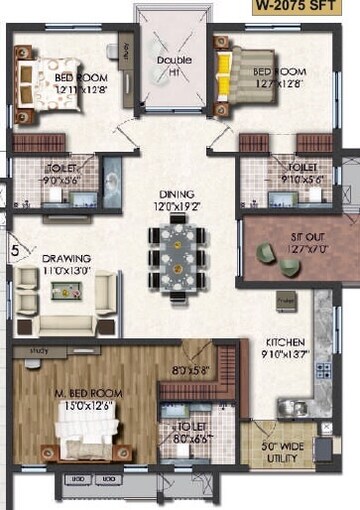  3 BHK Apartment at Jayabheri The Summit, Narsingi – for Sale