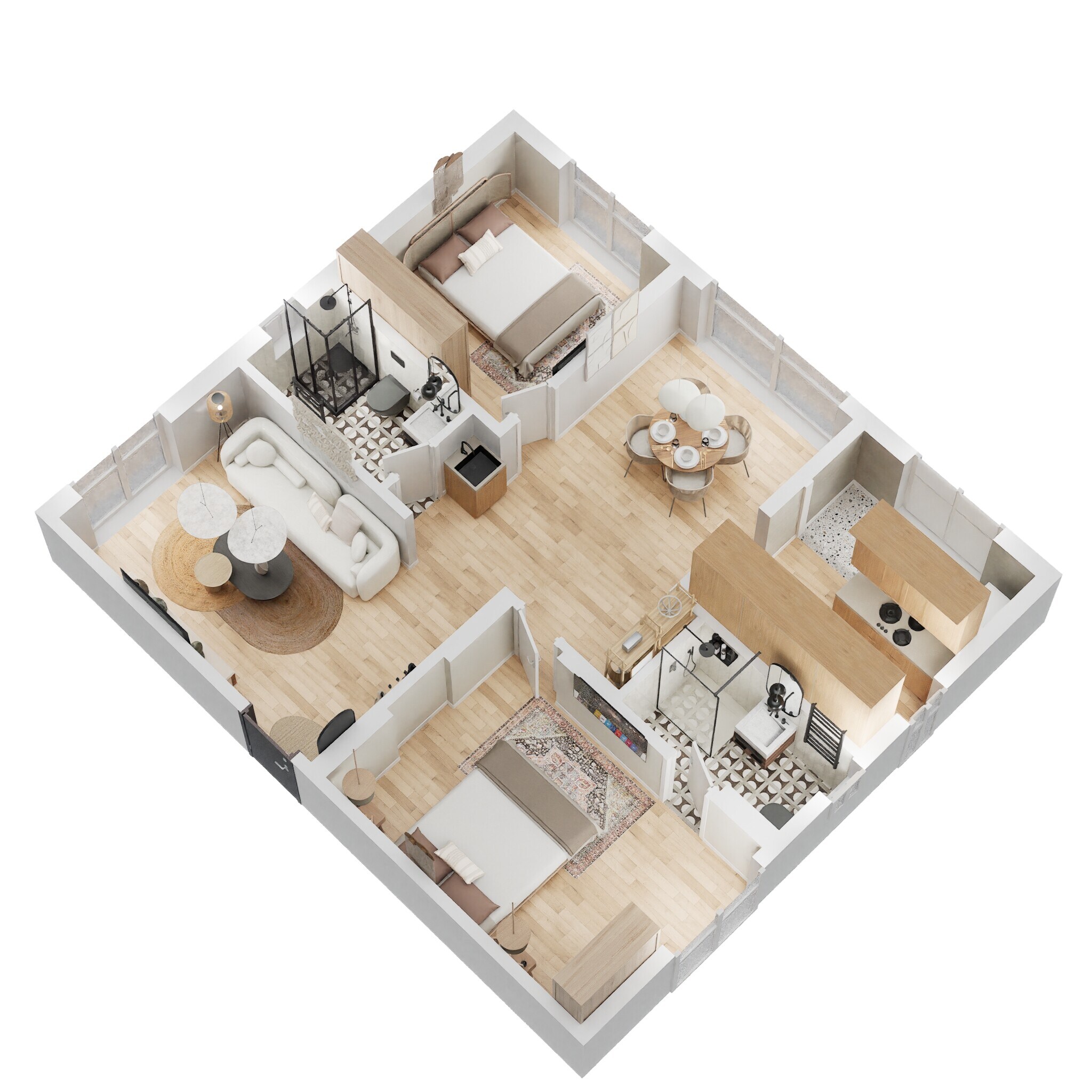 2 BHK 1520 Sq. Ft. Apartment