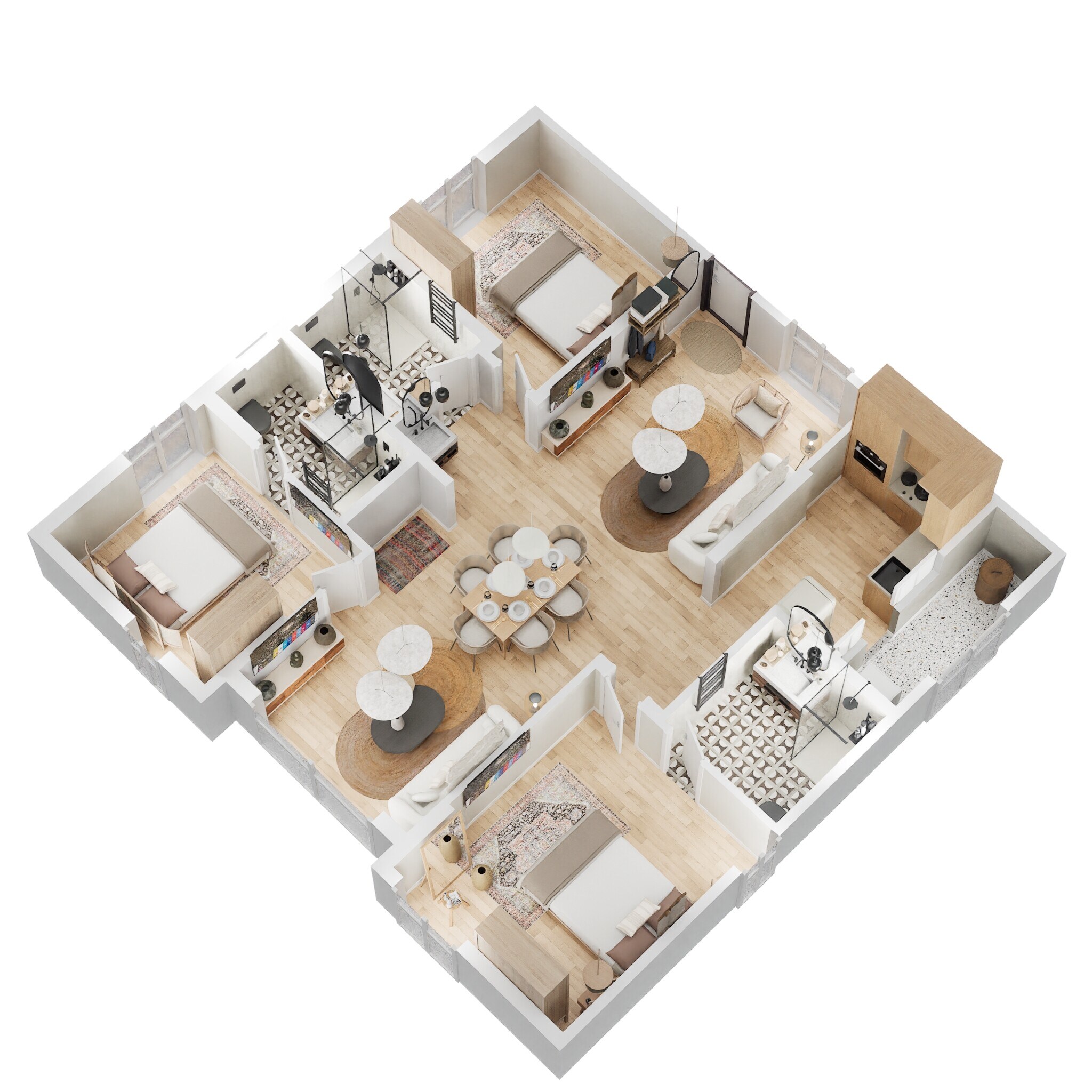 3 BHK 2501 Sq. Ft. Apartment