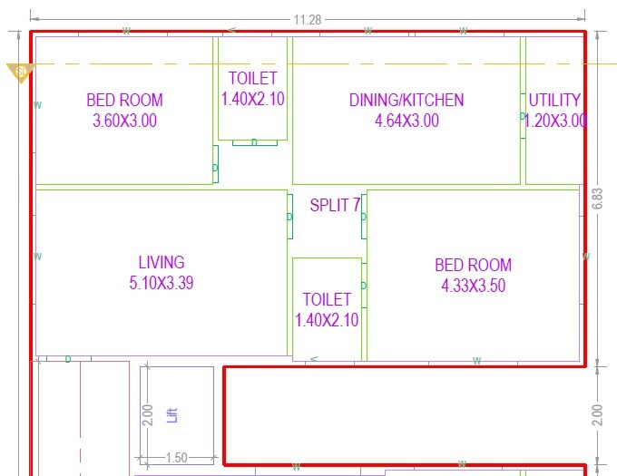 2 BHK 1209 Sq. Ft. Apartment