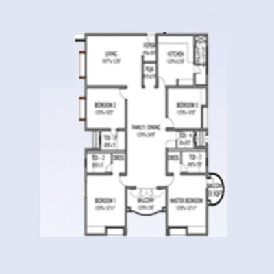 4 BHK 2700 Sq. Ft. Apartment