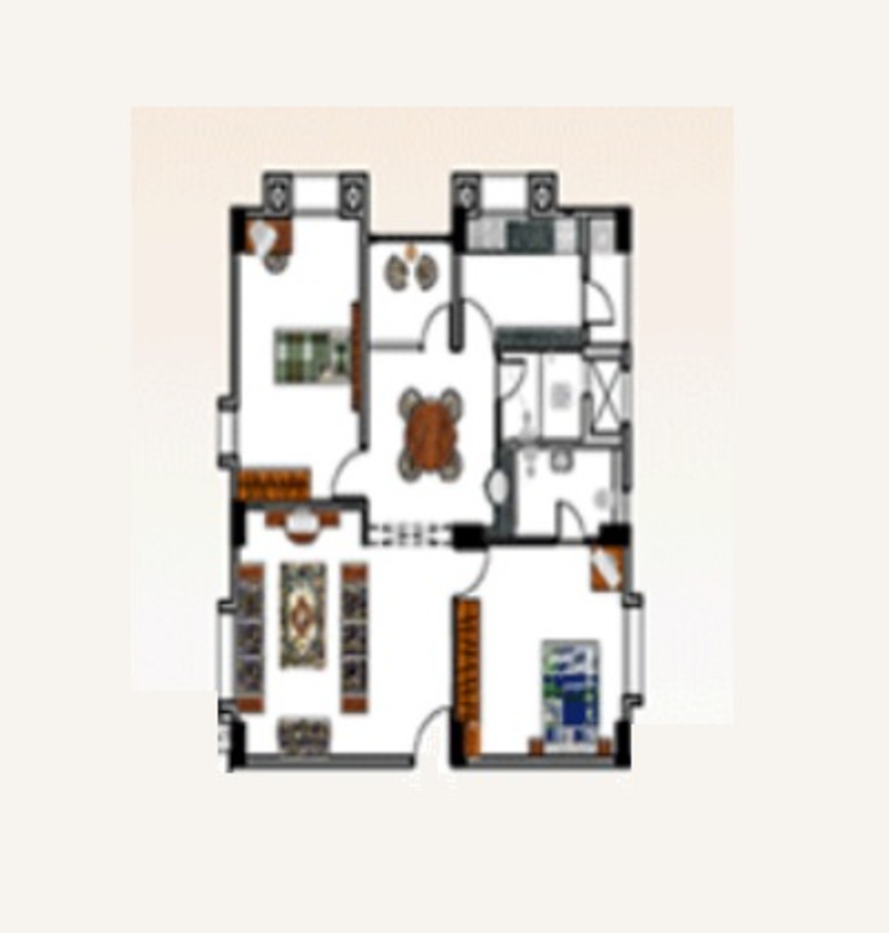 l and t serene county apartment 2 bhk 1175sqft 20234120124122