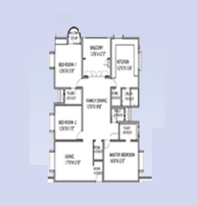 3 BHK 2040 Sq. Ft. Apartment