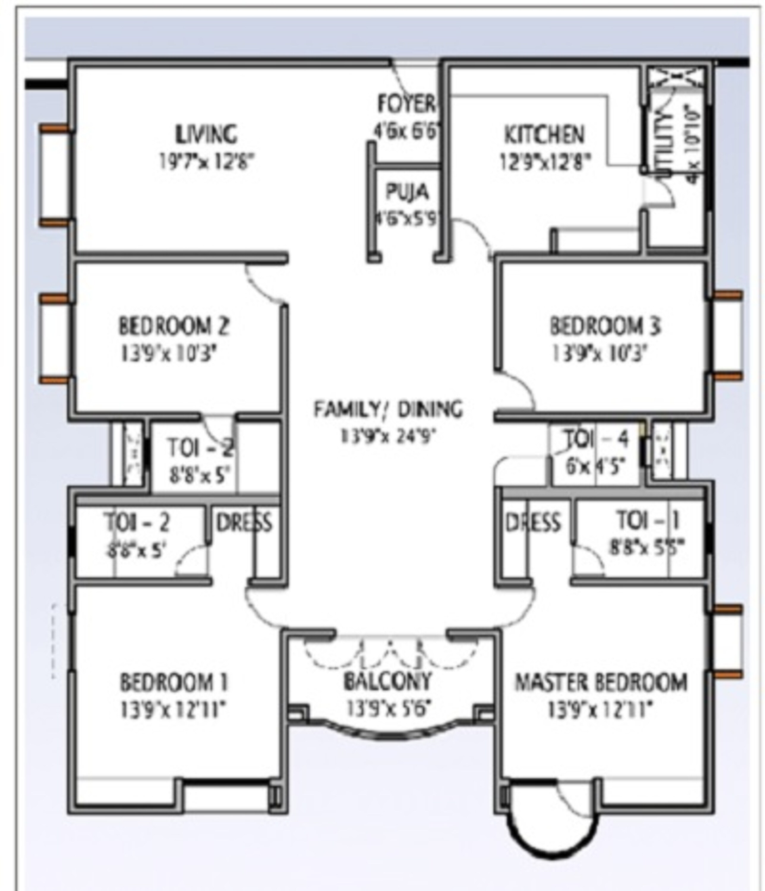 l and t serene county apartment 4 bhk 2530sqft 20233420123411
